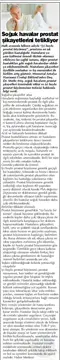 Gaziantep Sabah, 24 Kasım 2015: Soğuk havalar prostat şikâyetlerini tetikliyor